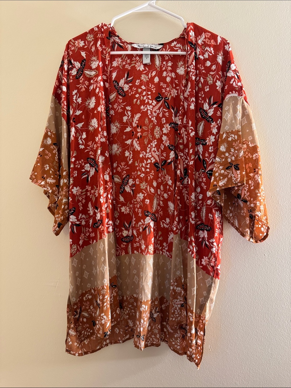Michael Stars Floral Open Ruana